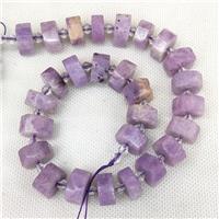 Kunzite Heishi Beads Cut Purple, approx 14-18mm [GB16557]