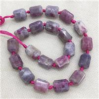 Natural Pink Tourmaline Column Beads Faceted, approx 12-16mm [GB16693]