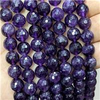 Natural Purple Amethyst Beads Faceted Round, approx 6mm dia [GB16909-6MM]