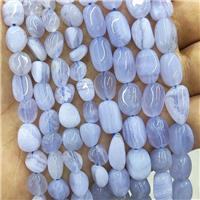 Natural Blue Lace Agate Chip Beads Freeform Polished, approx 6-9mm [GB17308-6X9MM]