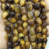 Natural Tiger Eye Stone Chips Beads Polished Freeform, approx 6-9mm [GB17316]