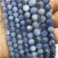 Natural Kyanite Beads BLue Smooth Round, approx 6mm dia [GB17562-6MM]