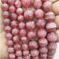 Natural Pink Argentina Rhodochrosite Beads Smooth Round, approx 10mm dia [GB17568-10MM]