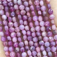 Natural Ruby Beads Faceted Coin A-Grade, approx 4mm [GB17789]