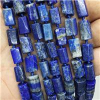 Natural Blue Lapis Lazuli Tube Beads Column, approx 7-14mm [GB18038]