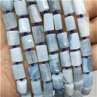 Natural Blue Aquamarine Beads Tube, approx 7-14mm [GB18045]