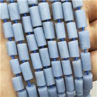 Natural Blue Angelite Beads Tube, approx 7-14mm [GB18088]