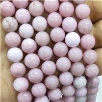 Chinese Pink Opal Beads A-Grade Smooth Round, approx 10mm dia [GB18148-10MM]