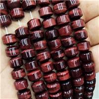 Red Tiger Eye Stone Beads Rondelle, approx 8-10mm [GB18372]