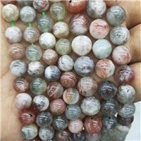 Natural Arusha Quartz Sunstone Beads Smooth Round, approx 8mm dia [GB18584-8MM]