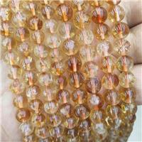 Natural Citrine Beads Yellow Smooth Round, approx 8mm dia [GB18620-8MM]