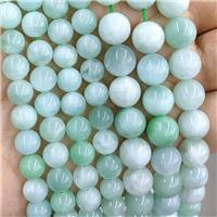 Natural Ice Burmese Jadeite Beads Smooth Round, approx 10mm dia [GB19066-10MM]