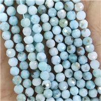 Natural Larimar Beads Faceted Round Blue, approx 4mm [GB19068]