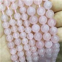 Natural Pink Rose Quartz Beads Smooth Round, approx 8mm dia [GB19133-8MM]