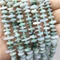 Natural Burmese Jadeite Spacer Beads Green Chips Freeform, approx 9-12mm [GB19886]