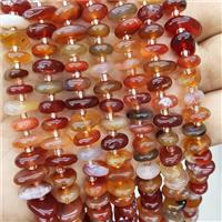Natural Red Carnelian Agate Spacer Beads Freeform Chips, approx 9-12mm [GB19892]