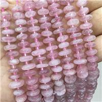 Natural Pink Rose Quartz Spacer Beads Freeform Chips, approx 9-12mm [GB19895]