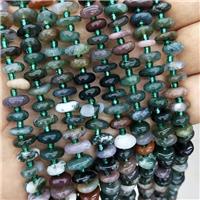 Natural Indian Agate Spacer Beads Freeform Chips Green, approx 9-12mm [GB19905]