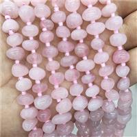 Natural Pink Rose Quatz Beads Freeform, approx 7-10mm [GB19941]