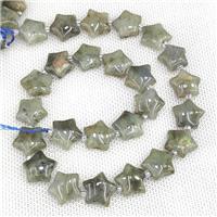 Natural Labradorite Beads Star, approx 15mm [GB20262]