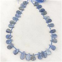 Natural Blue Kyanite Beads Teardrop Topdrilled, approx 10-16mm [GB20745]