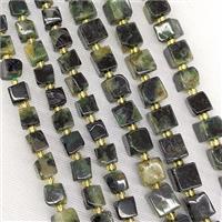 Natural Green Emerald Beads Cube, approx 7-8mm [GB20901-7MM]