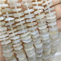 Natural White Moonstone Heishi Spacer Beads, approx 13-15mm [GB21119]