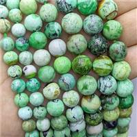 Natural Variscite Beads Green Smooth Round, approx 10mm dia [GB21163-10MM]