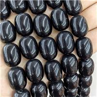 Natural Black Onyx Agate Beads Barrel, approx 15-20mm [GB21249]