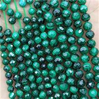 Natural Malachite Beads Green Tiny Faceted Round, approx 3mm dia [GB21335-3MM]