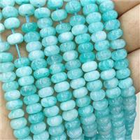 Green Jade Rondelle Beads Smooth Dye, approx 8mm [GB21392]