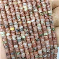 Natural Plum Blossom Jasper Heishi Beads Pink, approx 4mm [GB22058]