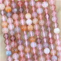 Natural Red Botswana Agate Beads Smooth Round, approx 4mm [GB22290]