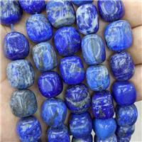 Natural Lapis Lazuli Nugget Beads Blue Freeform, approx 12-15mm [GB22851]