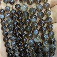 Silver Smoky Quartz Beads Smooth Round, approx 8mm dia [GB22915-8MM]