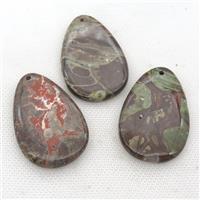 Ocean Jasper teardrop pendant, approx 35-55mm [GM17243]