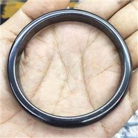 black Hematite bangle, approx 9mm, 62mm dia [GM17357]
