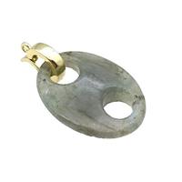 Labradorite Pignose Pendant, approx 18-25mm [GM17621]
