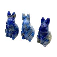 Blue Lapis Rabbit No Hole, approx 11-35mm [GM17908]