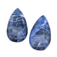 Natural Blue Sodalite Teardrop Pendant, approx 20-40mm [GM20496]