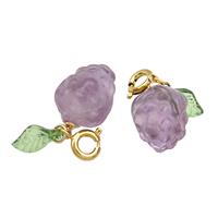 Natural Amethyst Pendant Grape Purple Carved, approx 5-7mm, 11-14mm [GM20600]