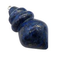 Natural Blue Lapis Lazuli Pendulum Pendant, approx 25-40mm [GM21280]
