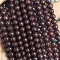 redCoffee fire Lacquered Glass Beads, round, approx 6mm dia, 70pcs per st [GS2279-6MM]