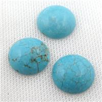 blue Magnesite Turquoise cabochon, round, approx 20mm dia [GT10597]