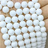 White Porcelain Beads Smooth Round, approx 16mm [PP10603-16MM]