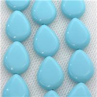 blue Synthetic Turquoiuse beads, teardrop, approx 12x16mm [PSRN133-12X16MM]