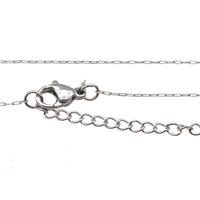 Raw Stainless Steel Necklace Chain, approx 0.7mm, 44-49cm length [SSB0862]