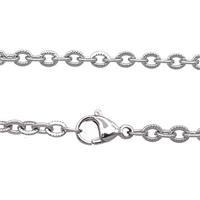 Raw Stainless Steel Necklace Chain, approx 4mm, 50cm length [SSB0932]
