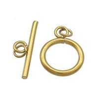 Stainless Steel Toggle Clasp Gold Plated, approx 15mm, 23mm [SSB3040]