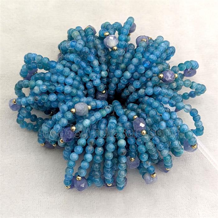 Blue Apatite Rings Stretchy